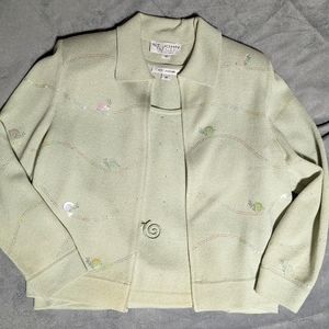 St John Evening zip front sweater and tank